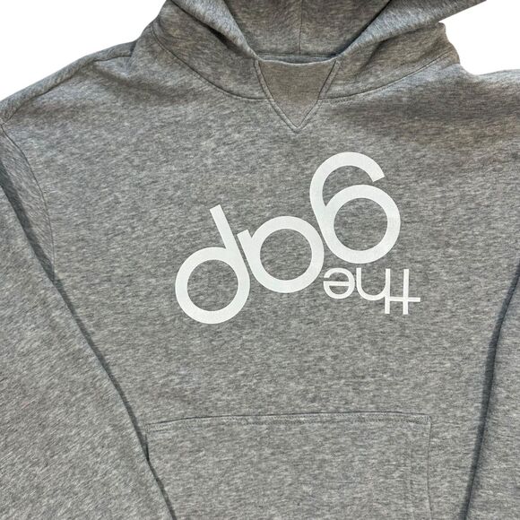 Gap x Stranger Things Adult Upside Down Gap Logo Hoodie Heather Grey Size XS - Picture 5 of 12